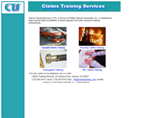 Tablet Screenshot of claimstraining.com